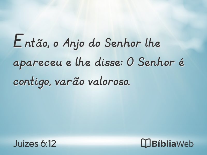 Juízes 6:12 em imagem para compartilhar
