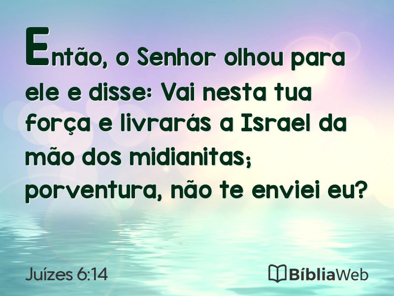 Juízes 6:14 em imagem para compartilhar