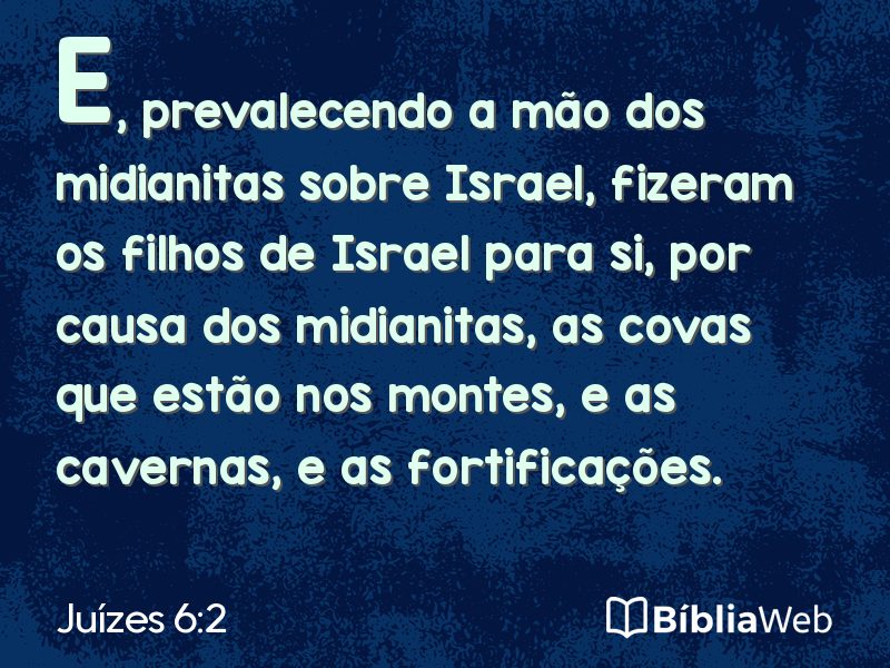 Juízes 6:2 em imagem para compartilhar