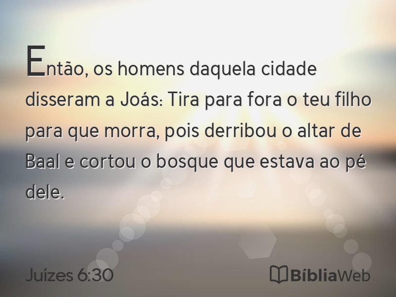 Juízes 6:30 em imagem para compartilhar