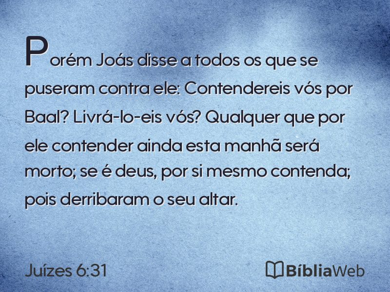 Juízes 6:31 em imagem para compartilhar