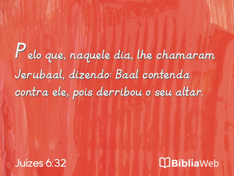 Juízes 6:32 em imagem para compartilhar