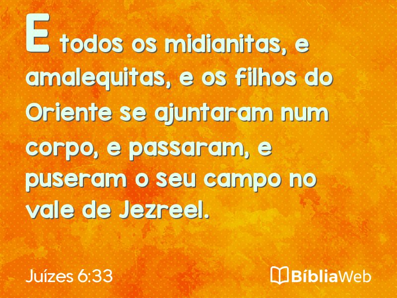 Juízes 6:33 em imagem para compartilhar