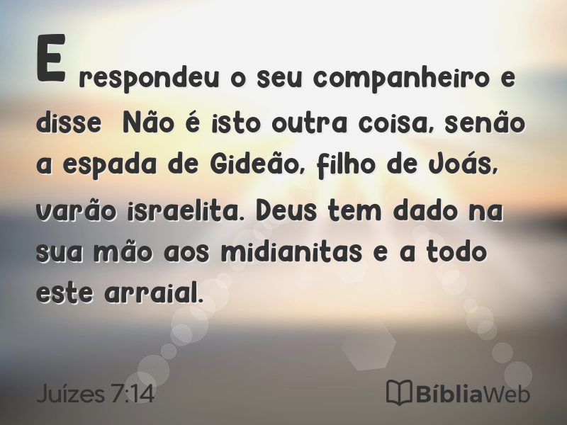 Juízes 7:14 em imagem para compartilhar