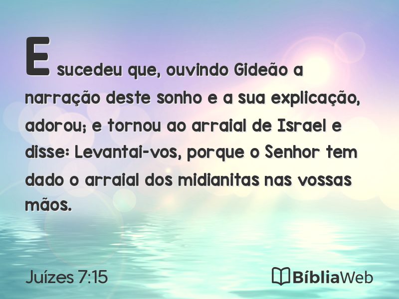 Juízes 7:15 em imagem para compartilhar