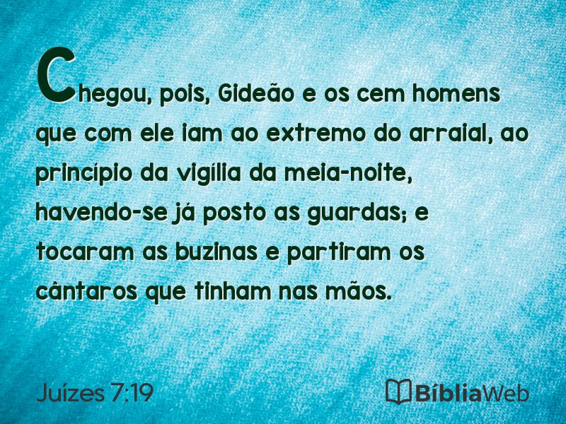Juízes 7:19 em imagem para compartilhar