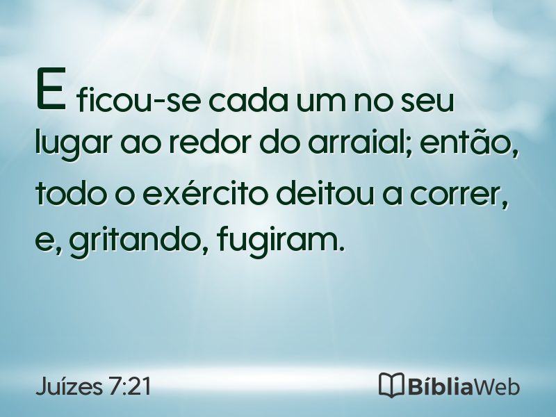 Juízes 7:21 em imagem para compartilhar