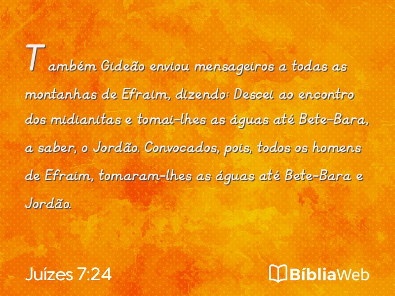 Juízes 7:24 em imagem para compartilhar