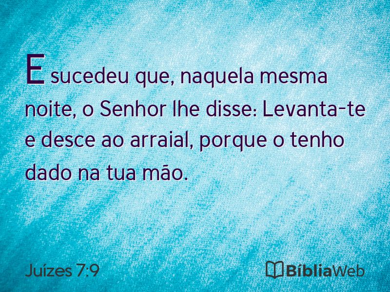 Juízes 7:9 em imagem para compartilhar