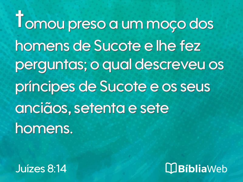 Juízes 8:14 em imagem para compartilhar