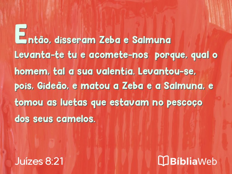 Juízes 8:21 em imagem para compartilhar