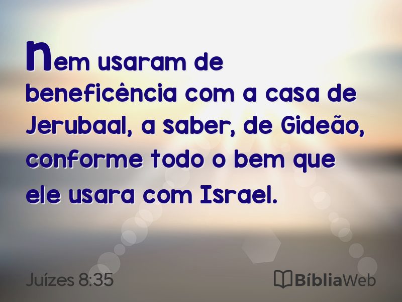 Juízes 8:35 em imagem para compartilhar