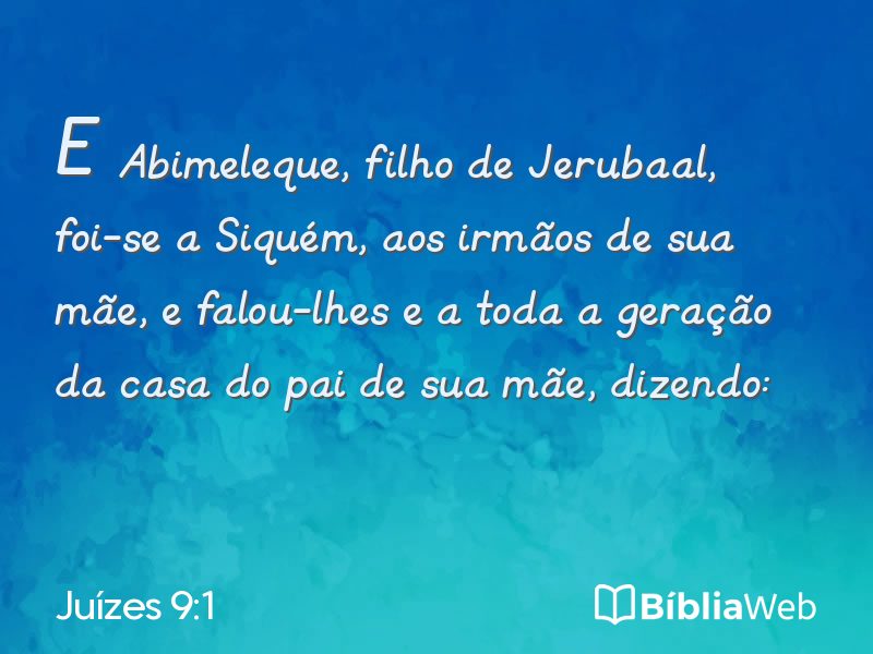 Juízes 9:1 em imagem para compartilhar
