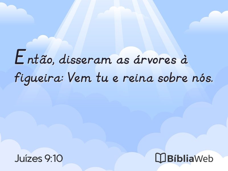 Juízes 9:10 em imagem para compartilhar