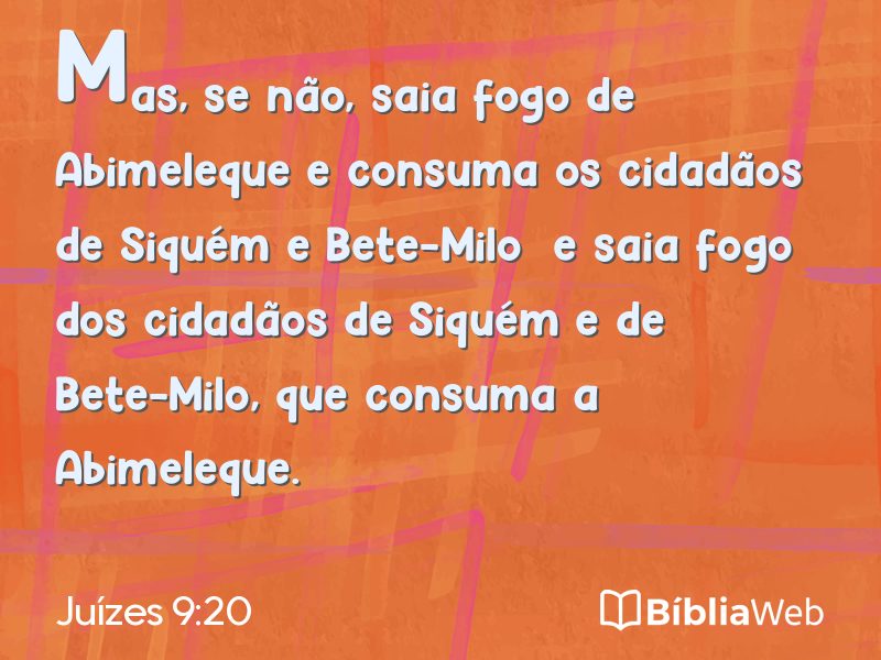 Juízes 9:20 em imagem para compartilhar