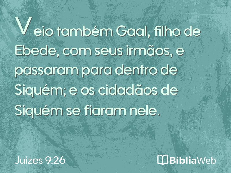 Juízes 9:26 em imagem para compartilhar