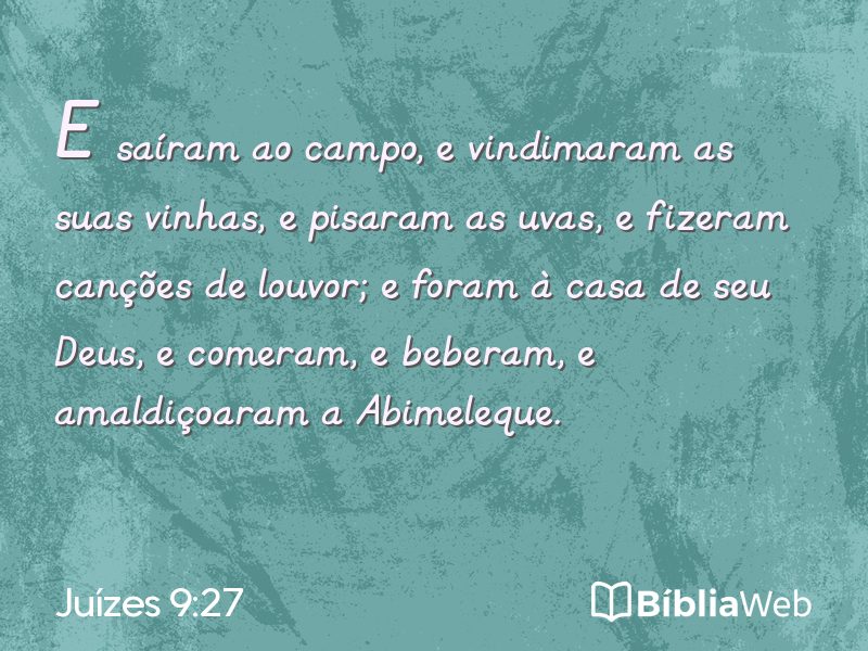 Juízes 9:27 em imagem para compartilhar