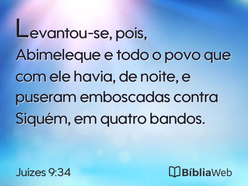 Juízes 9:34 em imagem para compartilhar