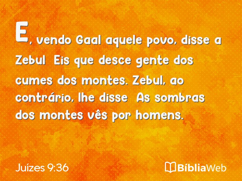 Juízes 9:36 em imagem para compartilhar