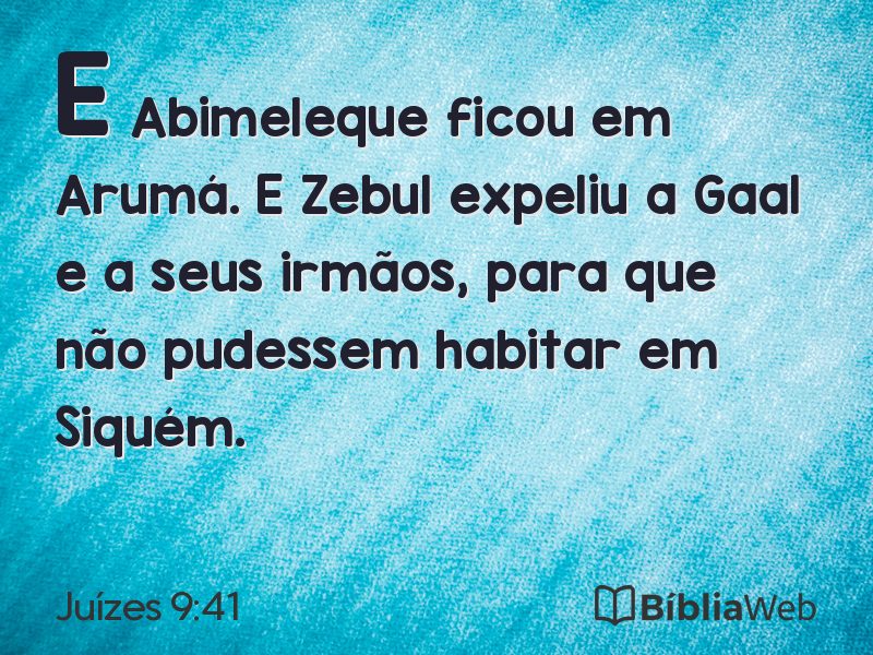 Juízes 9:41 em imagem para compartilhar
