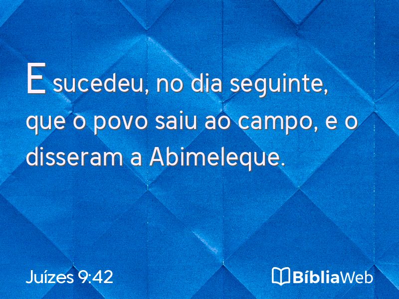Juízes 9:42 em imagem para compartilhar