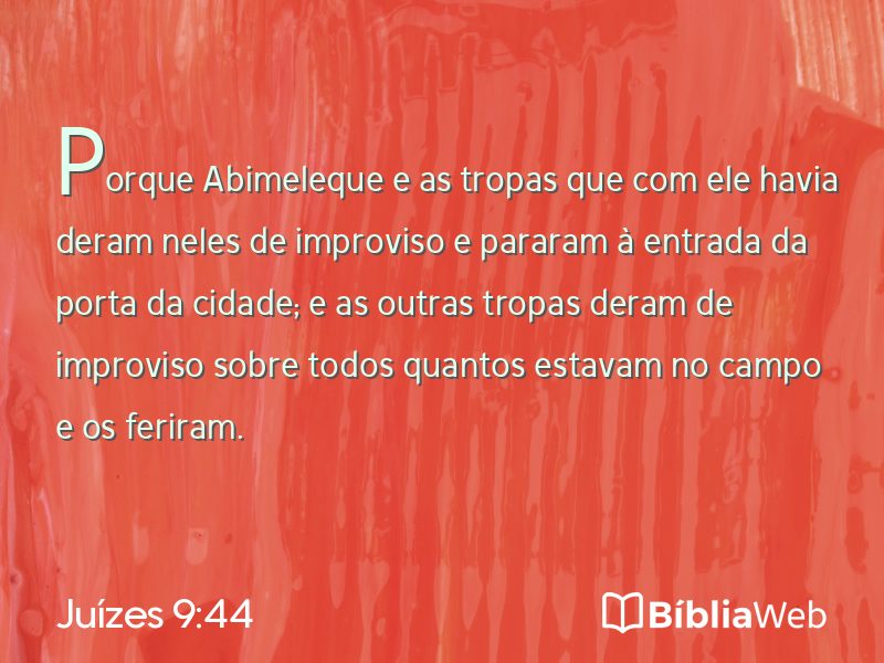 Juízes 9:44 em imagem para compartilhar