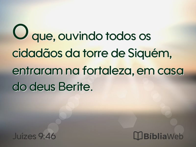 Juízes 9:46 em imagem para compartilhar