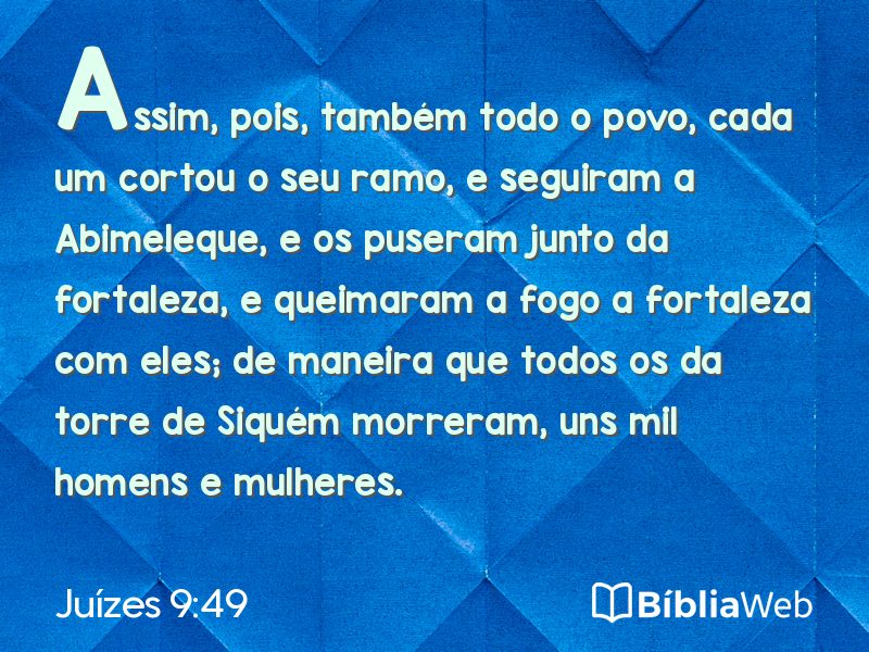 Juízes 9:49 em imagem para compartilhar