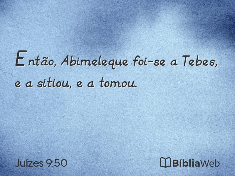Juízes 9:50 em imagem para compartilhar