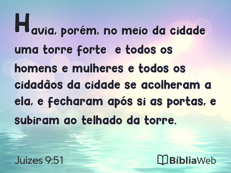 Juízes 9:51 em imagem para compartilhar