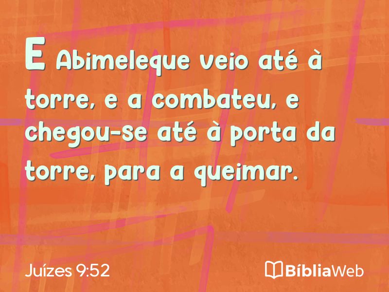 Juízes 9:52 em imagem para compartilhar