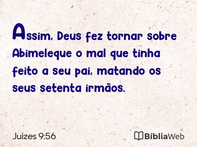 Juízes 9:56 em imagem para compartilhar
