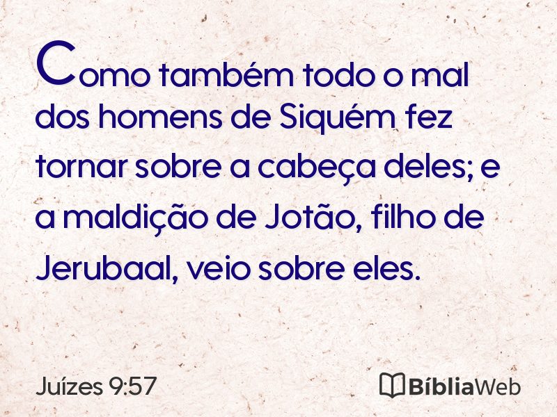 Juízes 9:57 em imagem para compartilhar