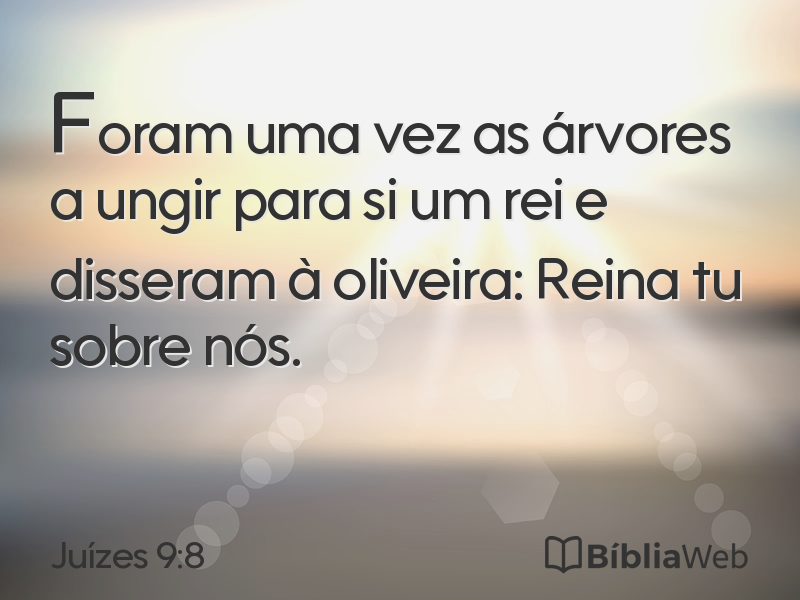 Juízes 9:8 em imagem para compartilhar