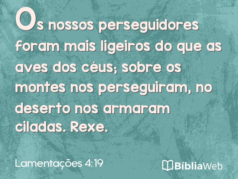 Lamentações 4:19 em imagem para compartilhar
