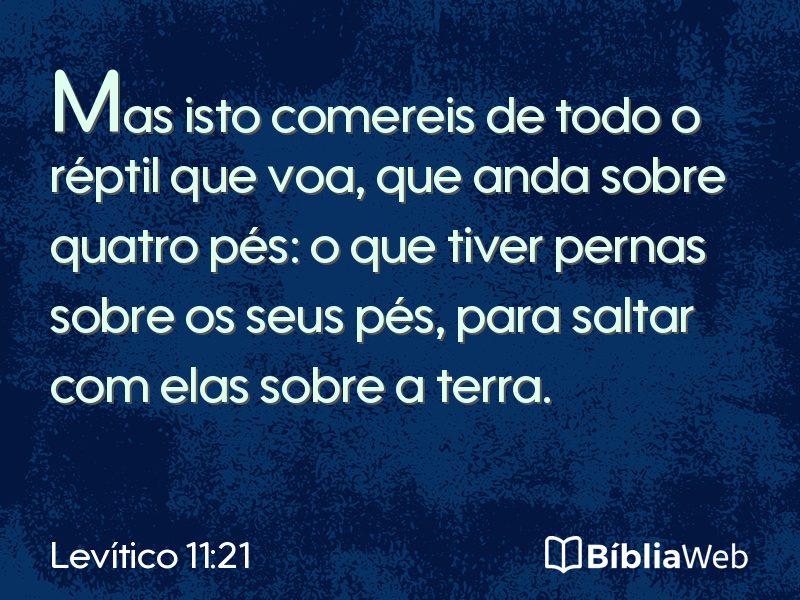 Levítico 11:21 em imagem para compartilhar