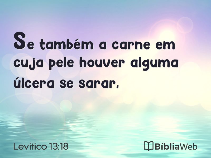 Levítico 13:18 em imagem para compartilhar