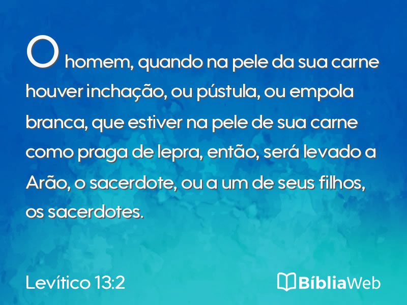 Levítico 13:2 em imagem para compartilhar