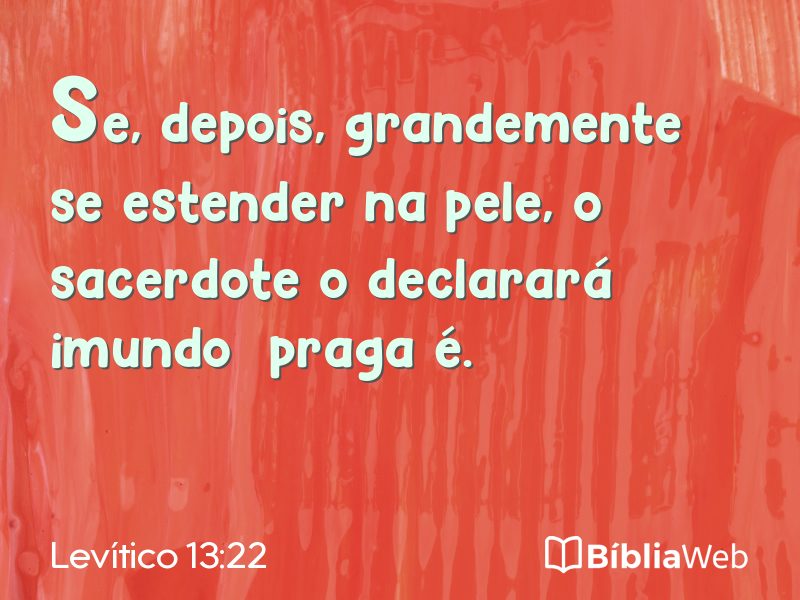 Levítico 13:22 em imagem para compartilhar