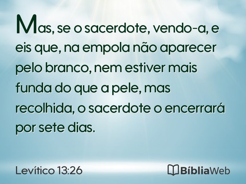 Levítico 13:26 em imagem para compartilhar