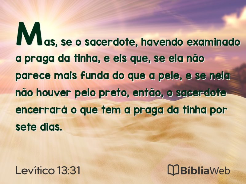 Levítico 13:31 em imagem para compartilhar