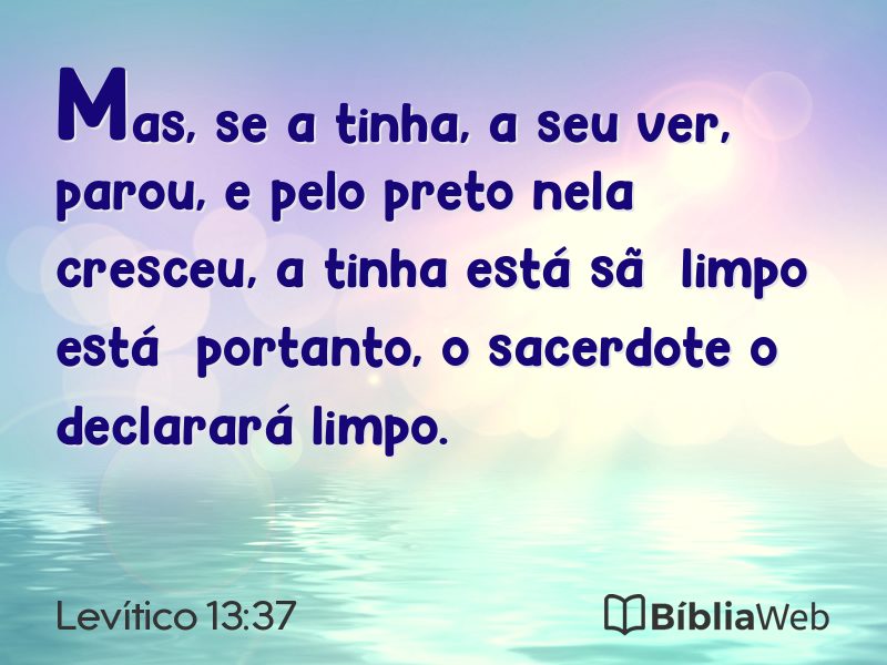 Levítico 13:37 em imagem para compartilhar