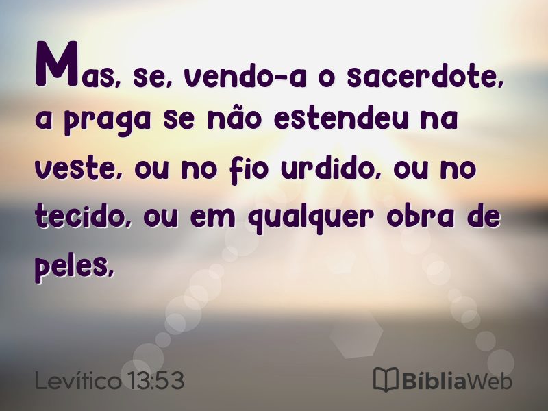 Levítico 13:53 em imagem para compartilhar