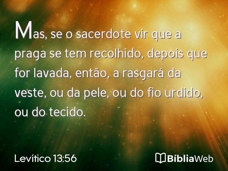 Levítico 13:56 em imagem para compartilhar