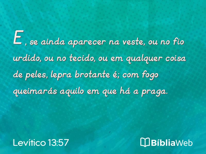 Levítico 13:57 em imagem para compartilhar