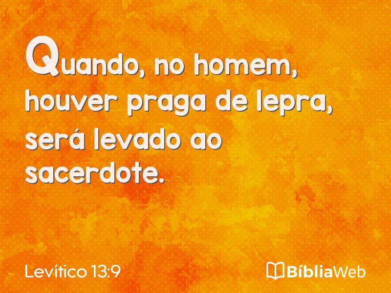 Levítico 13:9 em imagem para compartilhar