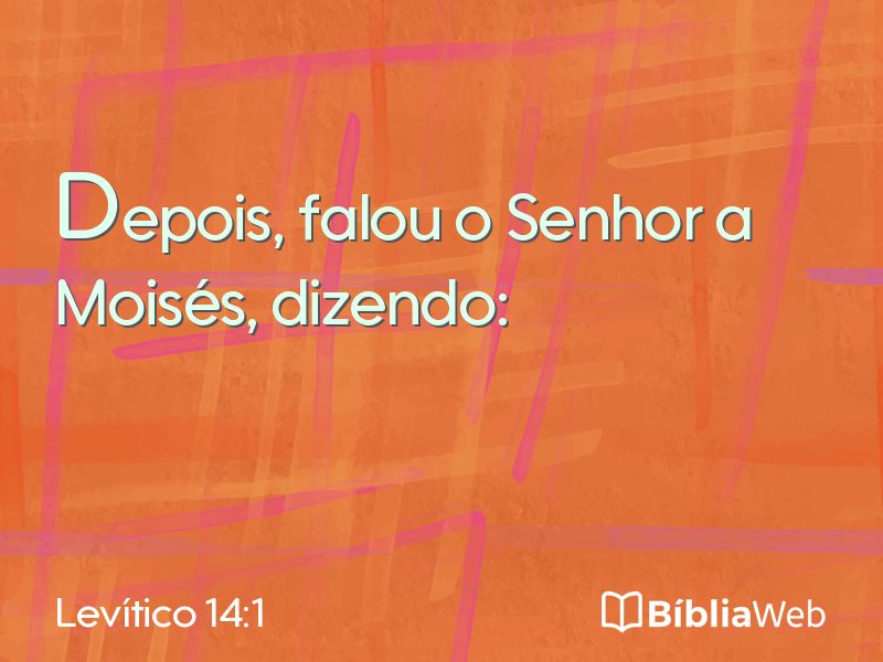 Levítico 14:1 em imagem para compartilhar