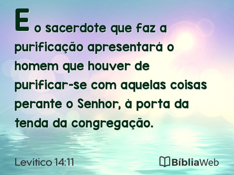 Levítico 14:11 em imagem para compartilhar