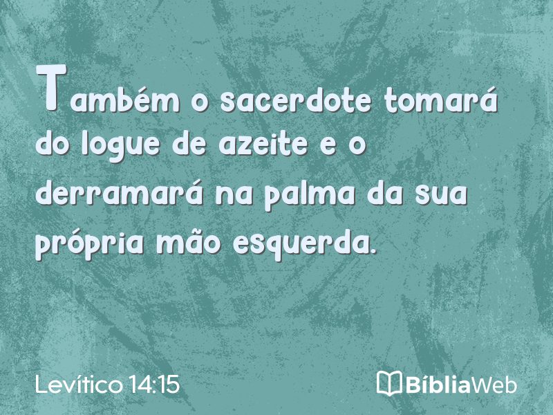 Levítico 14:15 em imagem para compartilhar