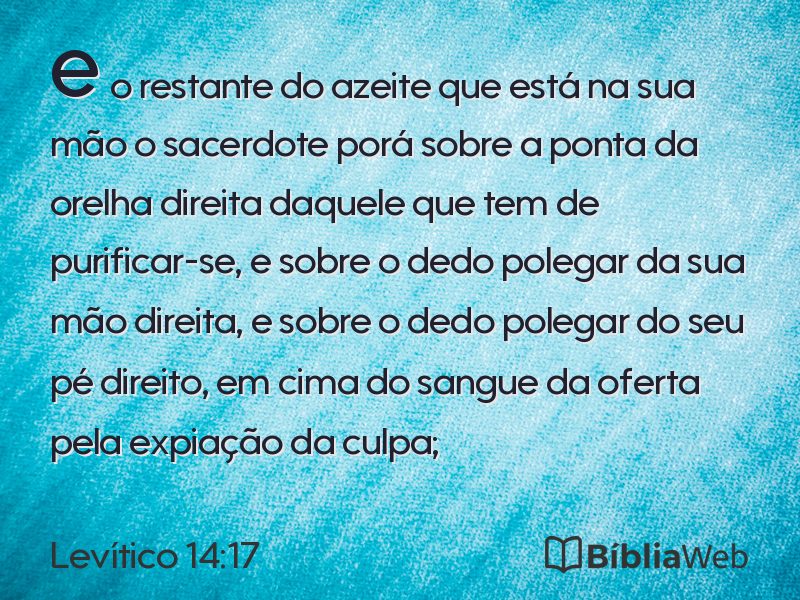 Levítico 14:17 em imagem para compartilhar